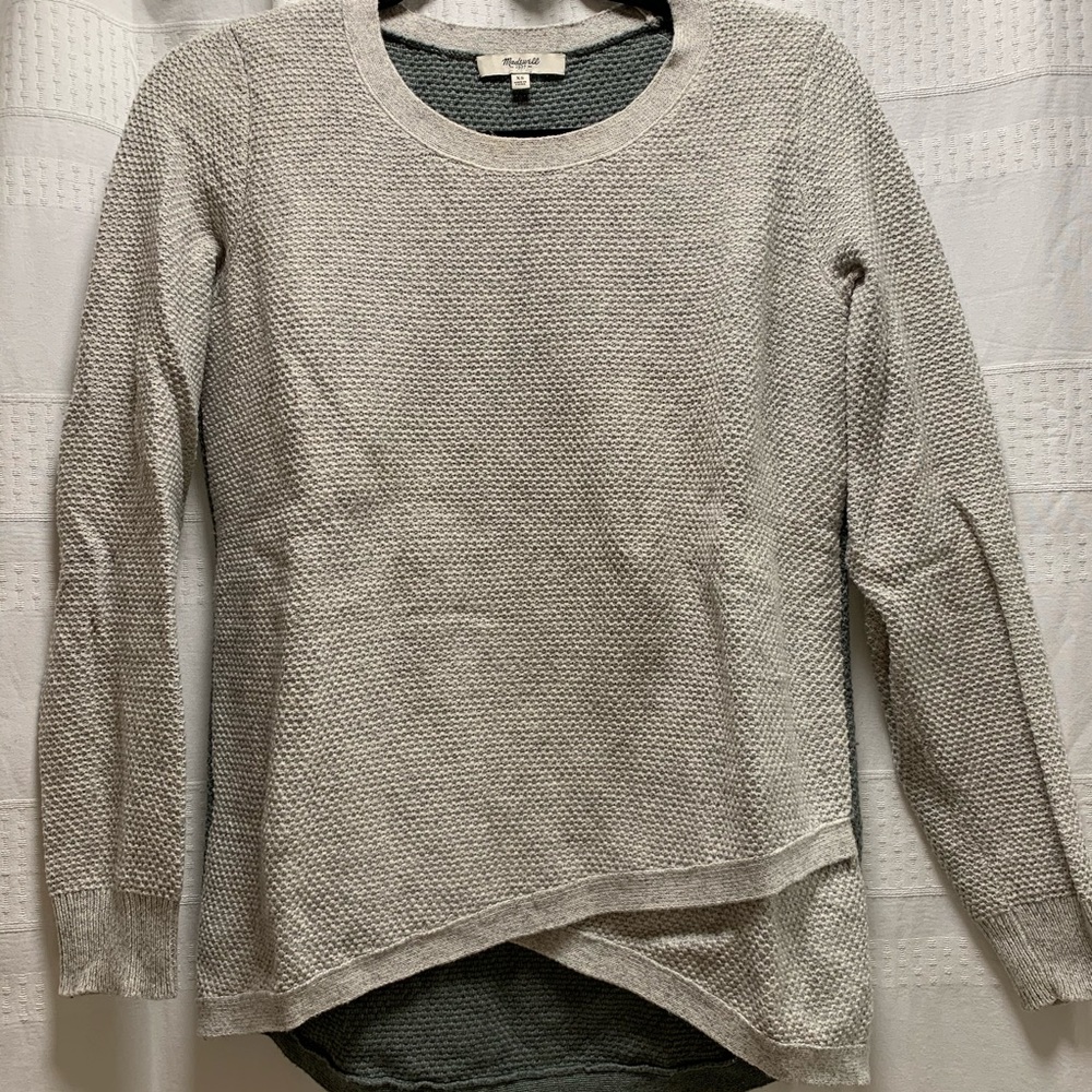 Madewell Knit Cross Front Sweater
